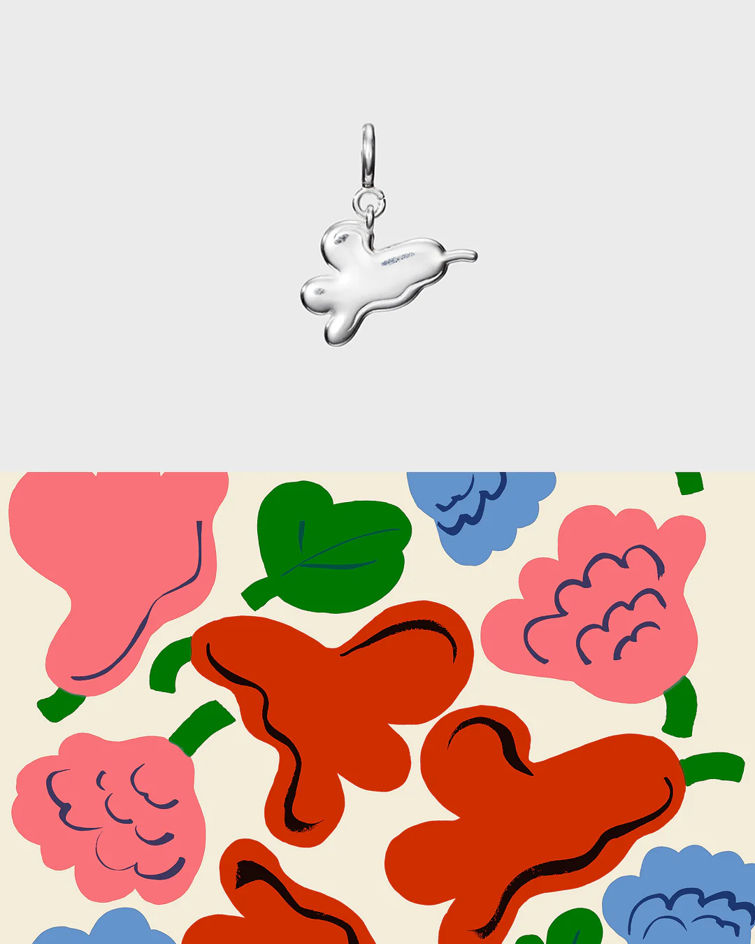 Kalevala x Marimekko Garden Kukasta kukkaan -hela hopea - Image 9