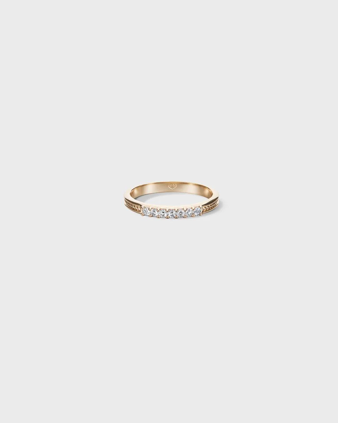 Ikiaikainen-sormus 7x0,02ct kulta - Image 3