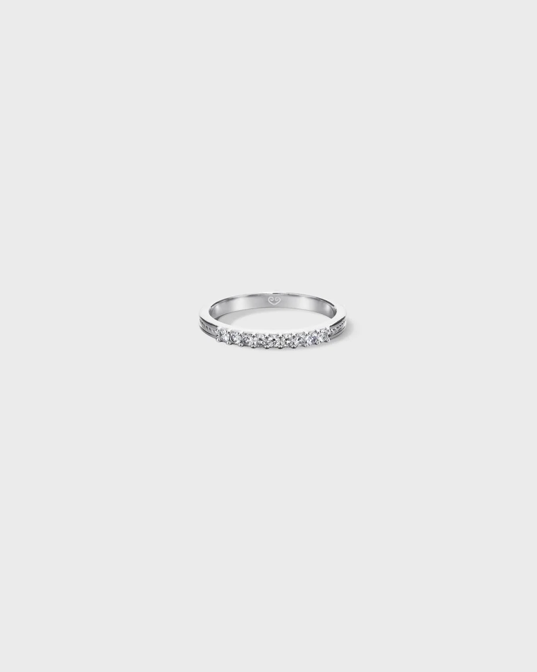 Ikiaikainen-sormus 9x0,02ct valkokulta - Image 4