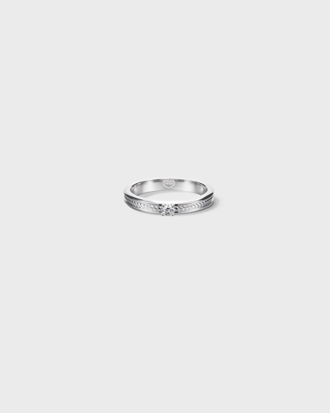 Ikiaikainen-sormus 1x0,06ct valkokulta - Image 4
