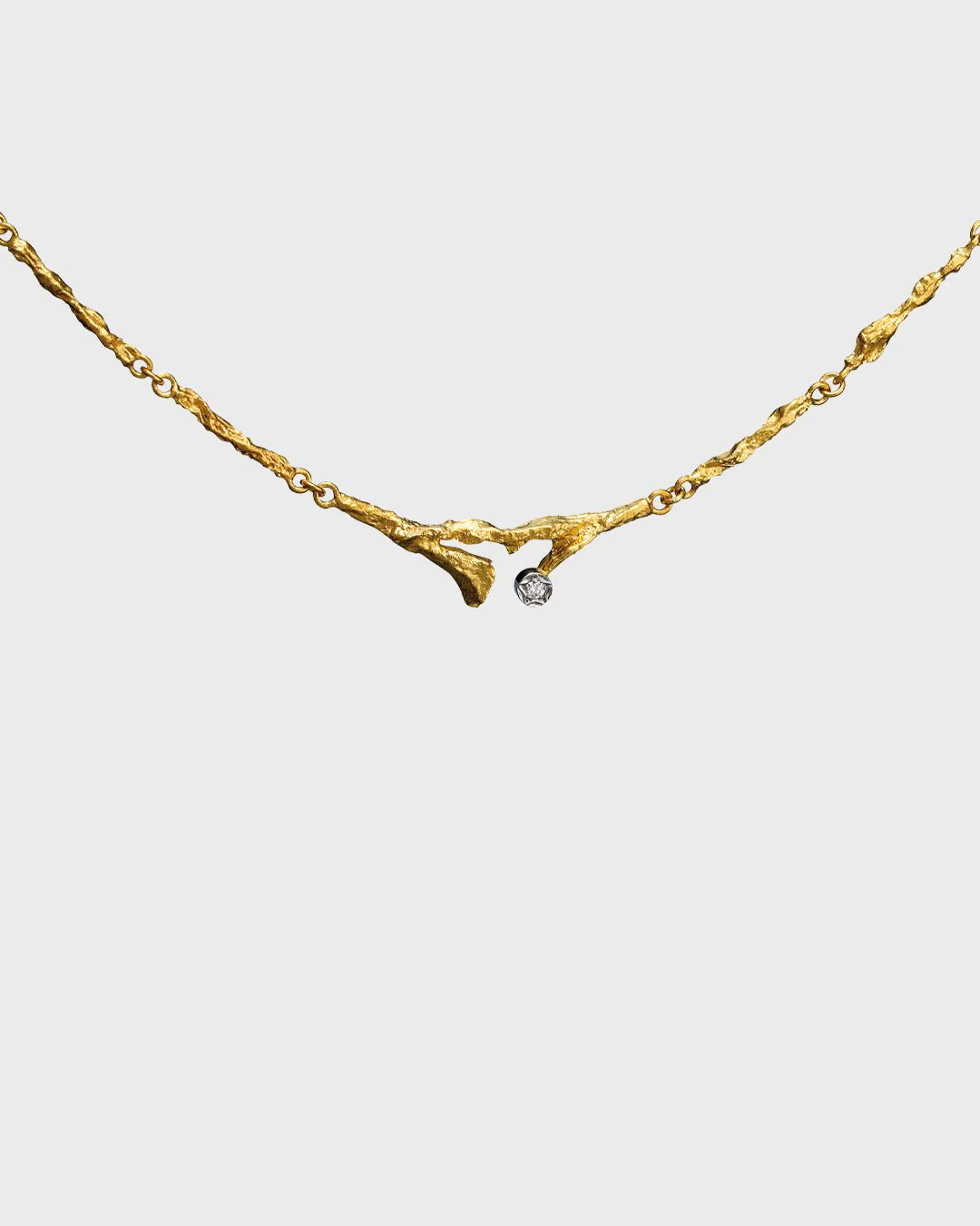 Kevätkaste-kaulakoru 1 x 0.02ct