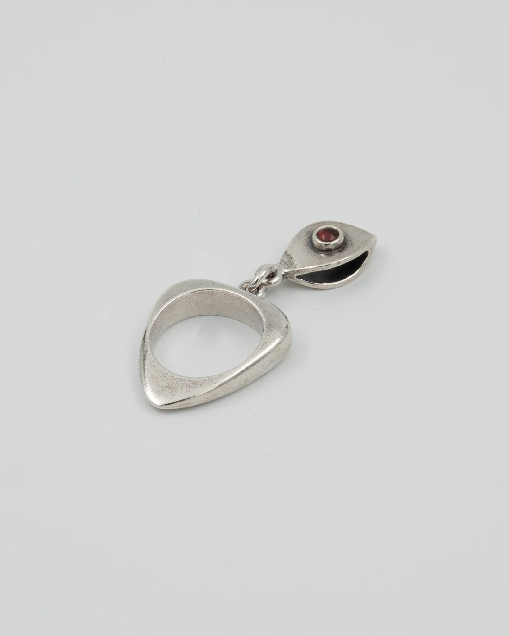 Pidetty Hanna-koru hopea granaatti - Image 3