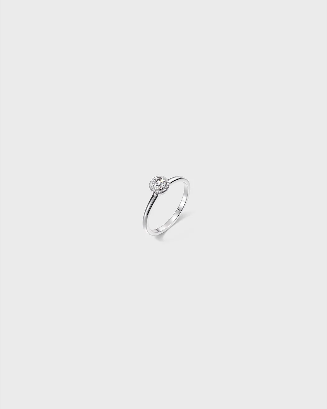 Valittu-sormus 1x0,25ct valkokulta